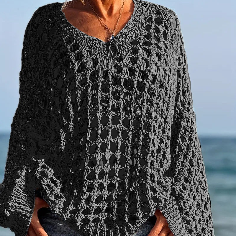 Damen Oversize Strickpullover – Casual & vielseitig kombinierbar, langärmelig