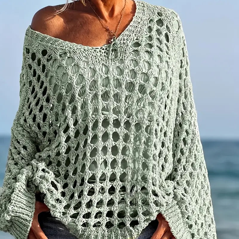 Damen Oversize Strickpullover – Casual & vielseitig kombinierbar, langärmelig