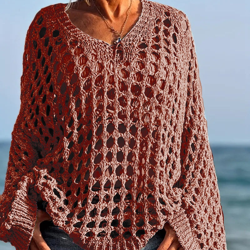 Damen Oversize Strickpullover – Casual & vielseitig kombinierbar, langärmelig