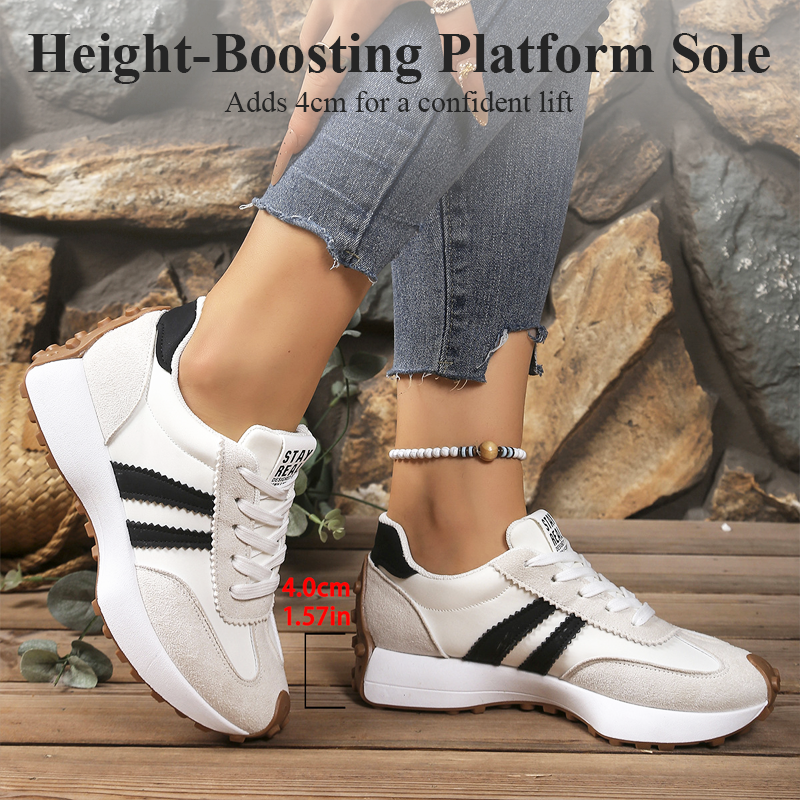 Damen-Freizeitschuhe, rutschfest, klobige Sneakers