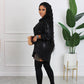 Damen-Glitzerpailletten-Midikleid