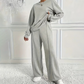Gemütlicher Damen-Zweiteiler: Langarm-Sweatshirt und Hose