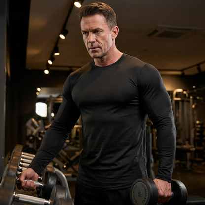 Langärmlige, schnelltrocknende Sportshirts für Herren