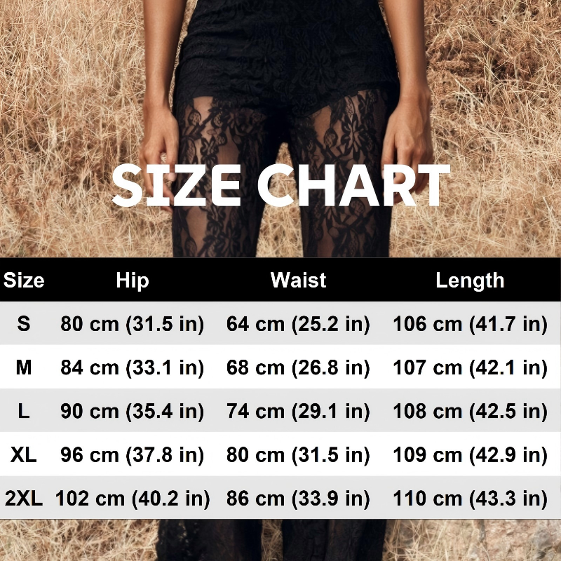 ✨ Damen Hose mit Spitzen-Einsatz – Zweilagiges Design & femininer Stil