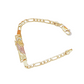 Zweifarbiges Vintage Armband mit St. Jude Anhänger – Klassisches Kettenarmband🙏🖤