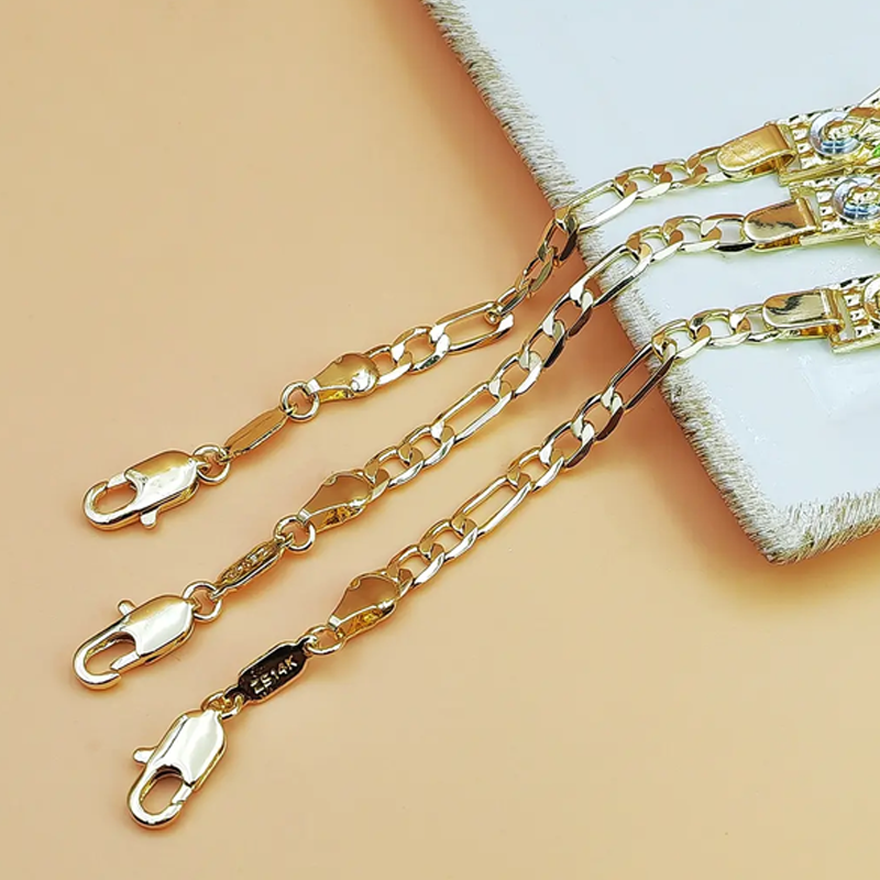 Zweifarbiges Vintage Armband mit St. Jude Anhänger – Klassisches Kettenarmband🙏🖤