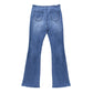 👖 Damen Ripped Flare Jeans – Schlank, Trendig, Ausgefranster Saum – Für Streetstyle & Lässig