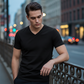 👕 Unisex V-Neck T-Shirt – Premium Baumwolle, Sportliche Passform & Atmungsaktiv – Für Alltag & Sport, 11 Farben