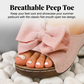 🌞Frühlingserwachen: 50% Rabatt!🔥Elegante Slip-On Keilsandalen: Bequeme Sommer-Pantoletten mit XXL-Schleife
