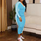 👗✨ Damen V-Ausschnitt Kleid – Elegantes, Figurbetontes Design mit Streifen-Details im Sportstyle