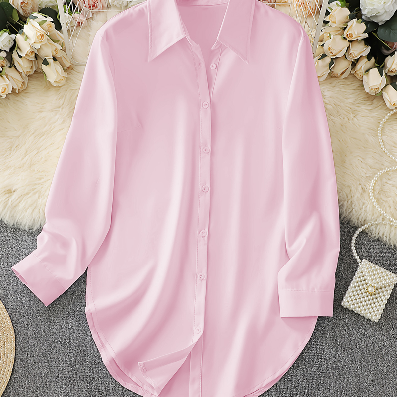 Damen Langarm-Shirt mit High-Low-Saum