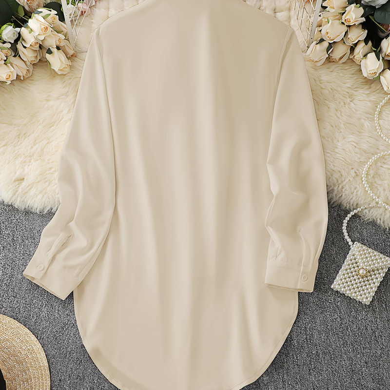 Damen Langarm-Shirt mit High-Low-Saum