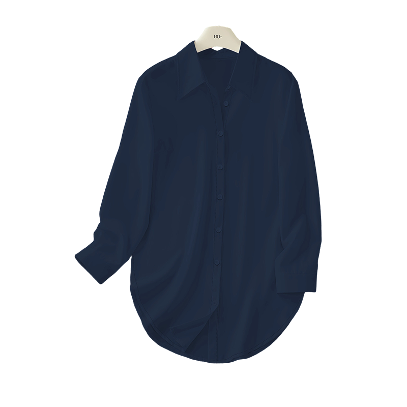 Damen Langarm-Shirt mit High-Low-Saum
