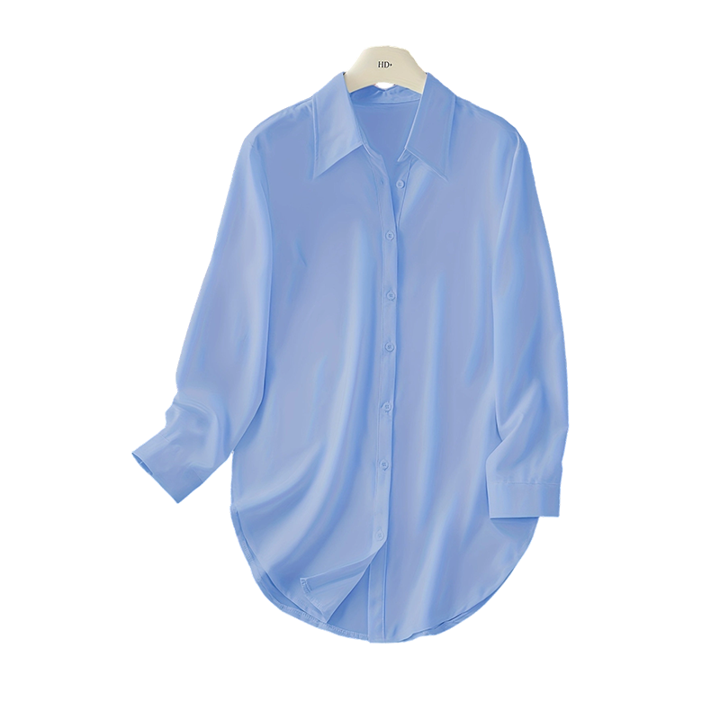 Damen Langarm-Shirt mit High-Low-Saum