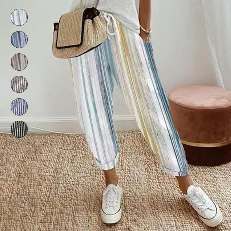 Damen Freizeithose mit Print – Bequeme Hose für Alltag und Freizeit