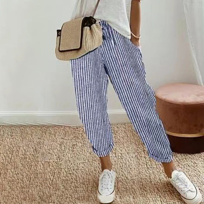 Damen Freizeithose mit Print – Bequeme Hose für Alltag und Freizeit
