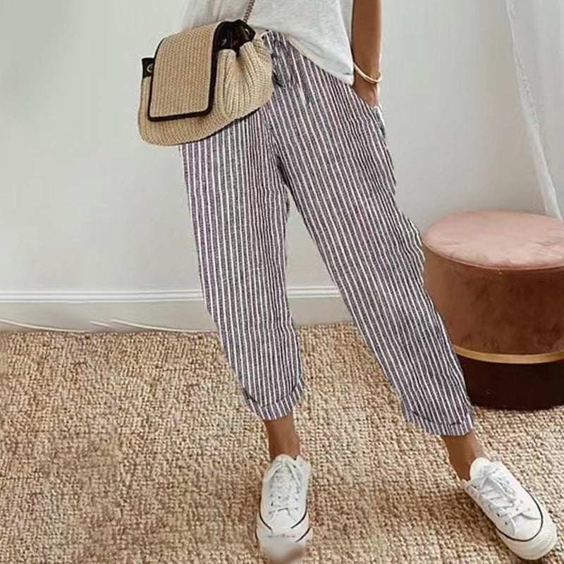 Damen Freizeithose mit Print – Bequeme Hose für Alltag und Freizeit