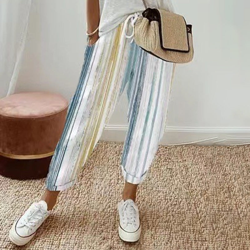 Damen Freizeithose mit Print – Bequeme Hose für Alltag und Freizeit