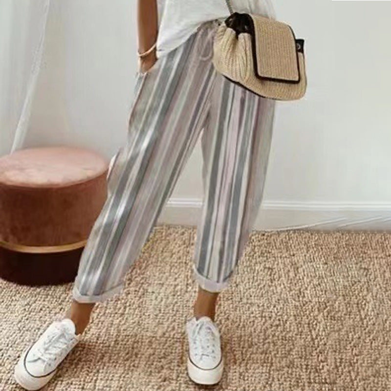 Damen Freizeithose mit Print – Bequeme Hose für Alltag und Freizeit