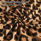 Damen-Minikleid mit Leopardenmuster und Rüschen