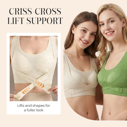 🌸 50 % Rabatt – Sport-BH mit Cross-Back-Design – formend, stützend & vielseitig – ideal für Yoga, Fitness & Alltag ✨