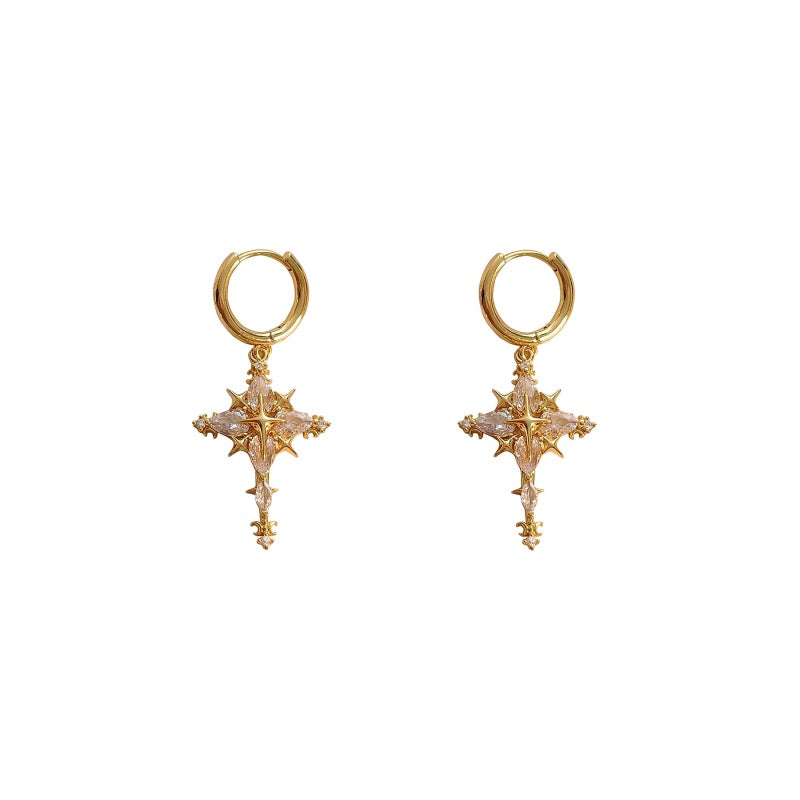 Funkelndes Kreuz Schmuckset – Ohrringe & Halskette✨✝️