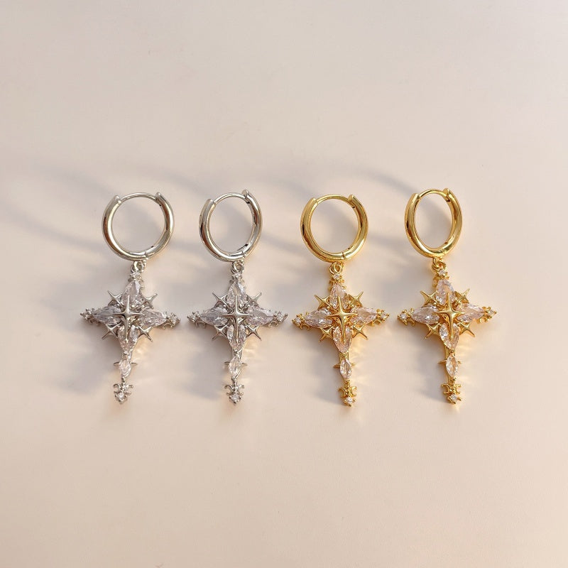 Funkelndes Kreuz Schmuckset – Ohrringe & Halskette✨✝️