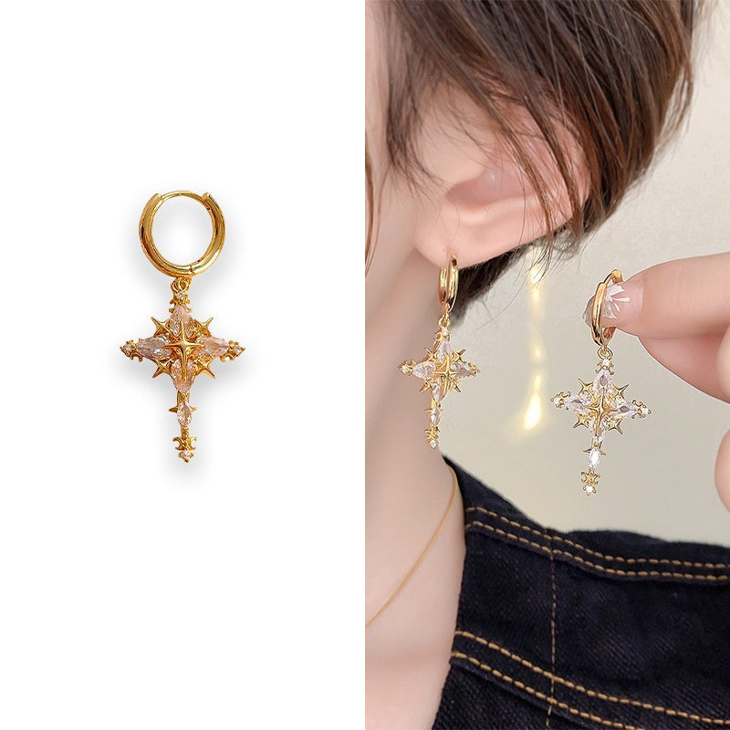 Funkelndes Kreuz Schmuckset – Ohrringe & Halskette✨✝️