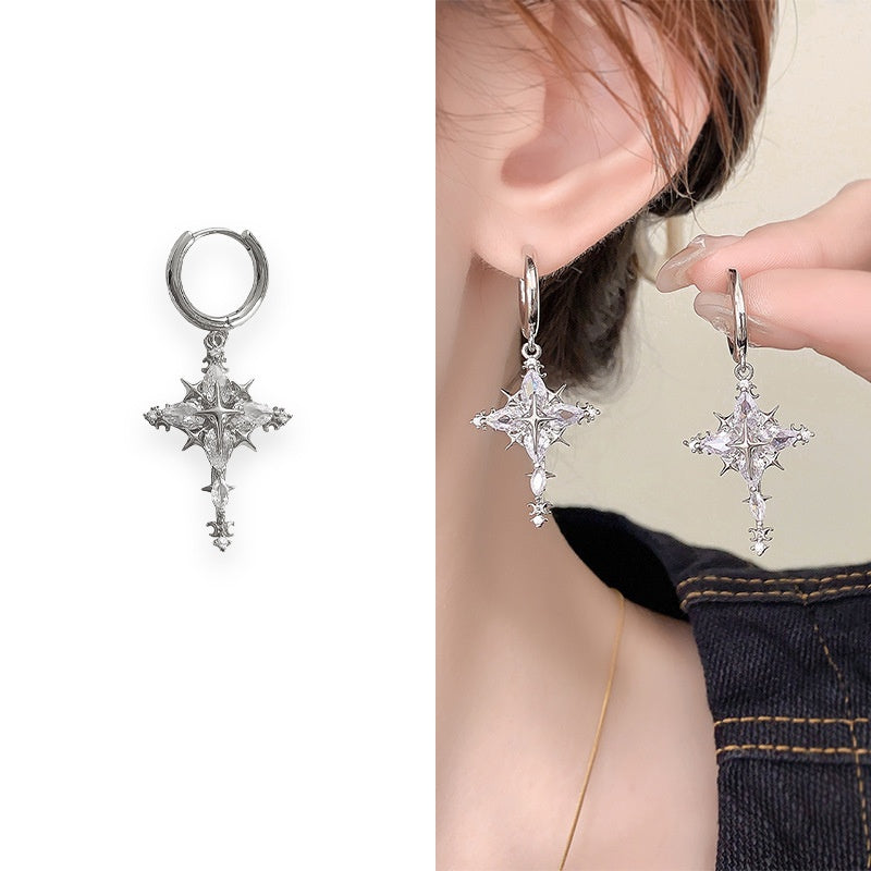 Funkelndes Kreuz Schmuckset – Ohrringe & Halskette✨✝️