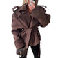 Modischer Damen Mantel mit Taillengürtel – schlanke Passform, Frühlings-Trenchcoat für das Büro 🧥🌷