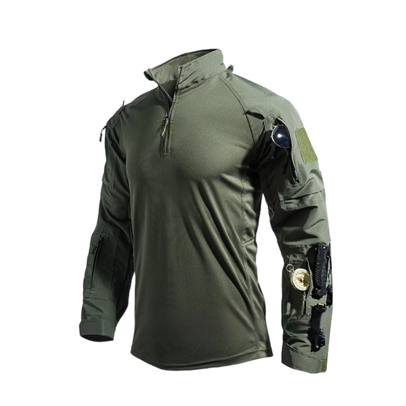 💎 50% RABATT! 💎 Langlebiges Multi-Pocket Outdoor- & Trainingsshirt – Atmungsaktiv, Robust & Taktisch Bereit 🌲💪