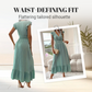 🐰🌸 Oster-Angebot – 50% Rabatt auf allesMaxikleid mit V-Ausschnitt, Rüschen und tailliertem Schnitt