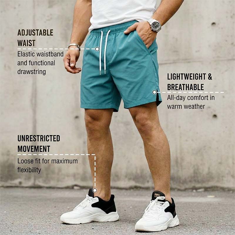 Herren schnell trocknende athletische Laufshorts