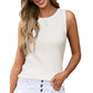 Damen Freizeit-Tanktop aus Strick – luftig, bequem & vielseitig – ideal für den Sommer & zum Layering