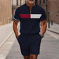 👕🩳 Herren 2-teiliges Set – Hemd & Shorts mit Viertelreißverschluss, Locker & Bequem📦Kostenloser Versand🔥