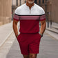 👕🩳 Herren 2-teiliges Set – Hemd & Shorts mit Viertelreißverschluss, Locker & Bequem📦Kostenloser Versand🔥