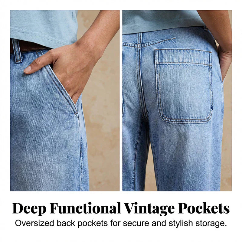 🌞NEU: Sommerkollektion mit bis zu 50% Rabatt 🛍️👖Damen-Jeans mit hoher Taille und verkürztem Schnitt