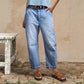 🌞NEU: Sommerkollektion mit bis zu 50% Rabatt 🛍️👖Damen-Jeans mit hoher Taille und verkürztem Schnitt
