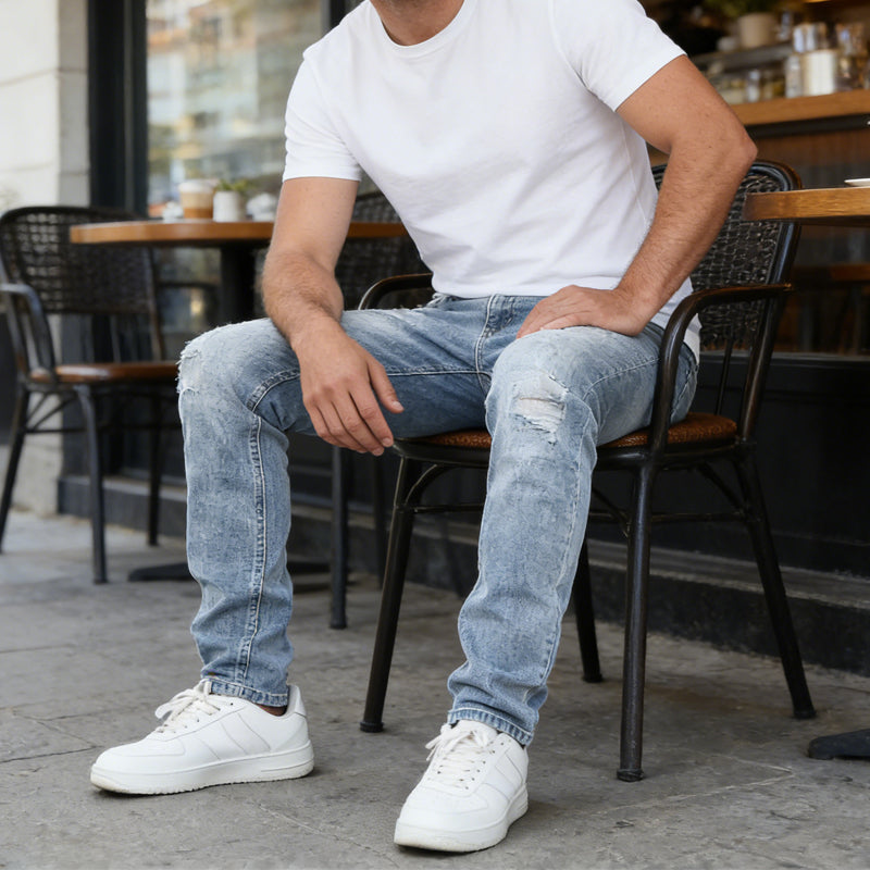 👖 50% RABATT! 🔥 Moderne Slim-Fit-Stretchjeans für Herren – Bequemer Stretch, Moderne Passform & Vielseitiger Alltagslook 💙