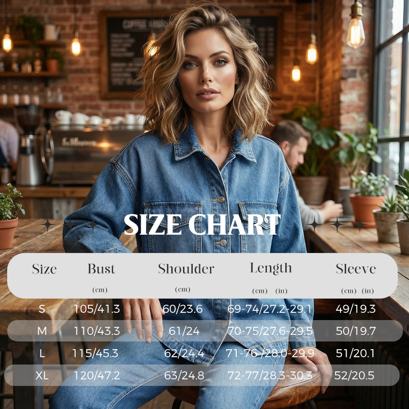 👚☀️ Vintage-Waschung Denim Hemd für Damen – Locker & Mit Schlitz, Perfekt für Frühling & Sommer