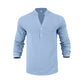 Lässiges Henley-T-Shirt für Herren📦Kostenloser Versand🔥