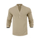 Lässiges Henley-T-Shirt für Herren📦Kostenloser Versand🔥