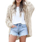 Frauen V-Ausschnitt Strickjacke – Schlichte, lockere Passform, Perfekt für den Frühling🌸🧶