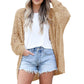 Frauen V-Ausschnitt Strickjacke – Schlichte, lockere Passform, Perfekt für den Frühling🌸🧶