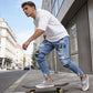 👖🔥 Herren Jeans in Schwarz – Slim Fit mit Destroyed-Effekt, Moderner Streetstyle