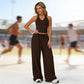 🧘‍♀️✨ Damen 2-teiliger Freizeitanzug – Locker, Palazzo-Hose & Komfortables Top, Sportlich & Bequem📦Kostenloser Versand🔥