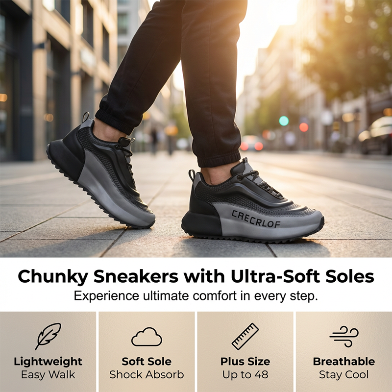 👟 50% RABATT! 🔥 Herren Mode-Sneaker mit Dicker Laufsohle – Bequem, Stilvoll & Perfekt Für Den Alltag 💪