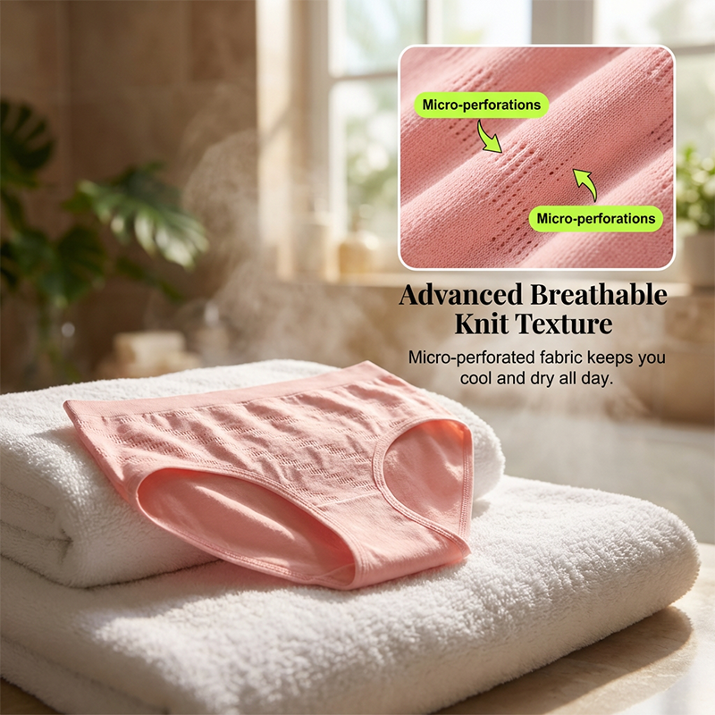 🌸64% Rabatt☁️6er-Pack nahtlose Komfort-Slips für Damen mit mittlerer Leibhöhe🌷