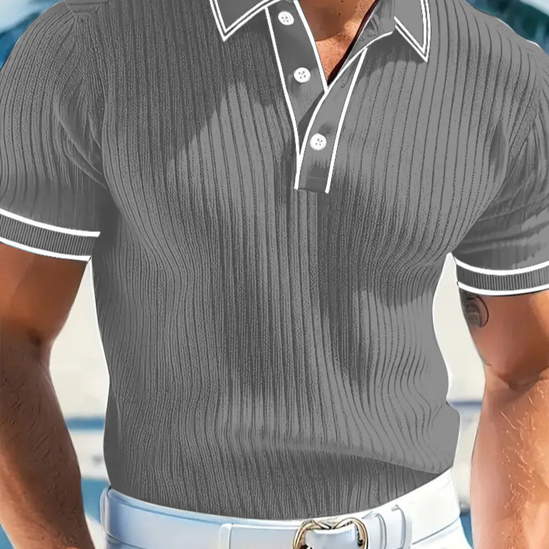 Summer Casual Short Sleeve Polo Shirt