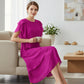 Elegantes Kleid mit Lagenlook und Flatterärmeln